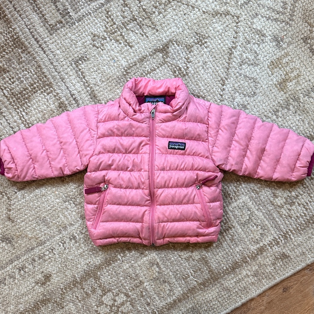 Patagonia Kids Pink Down Sweater Jacket